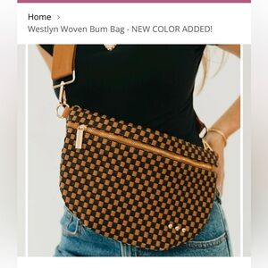 Pretty simple Westlyn Woven Bum bag NEW color !!!!